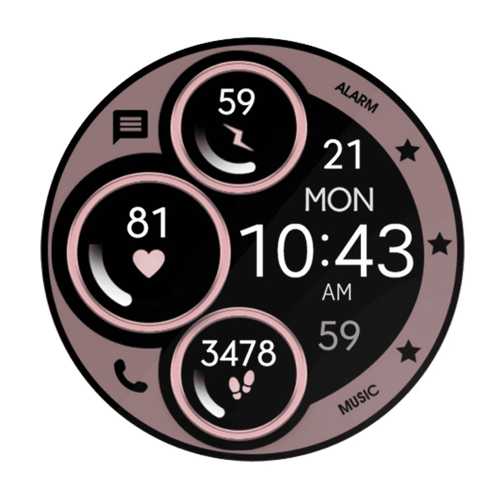 watch face wear os best modern digital analog samsung google rose gold