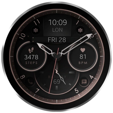 watch face analog modern wear os dream 121