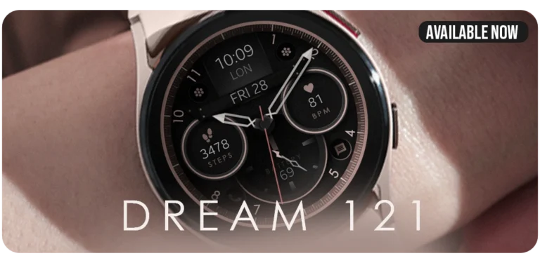 watch face wear os analog dream 121 elegant new