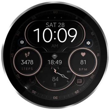 watch face digital modern wear os dream 123