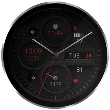 watch face analog wear os dream 124