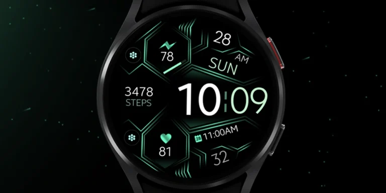 watch face digital green wear os dream 127