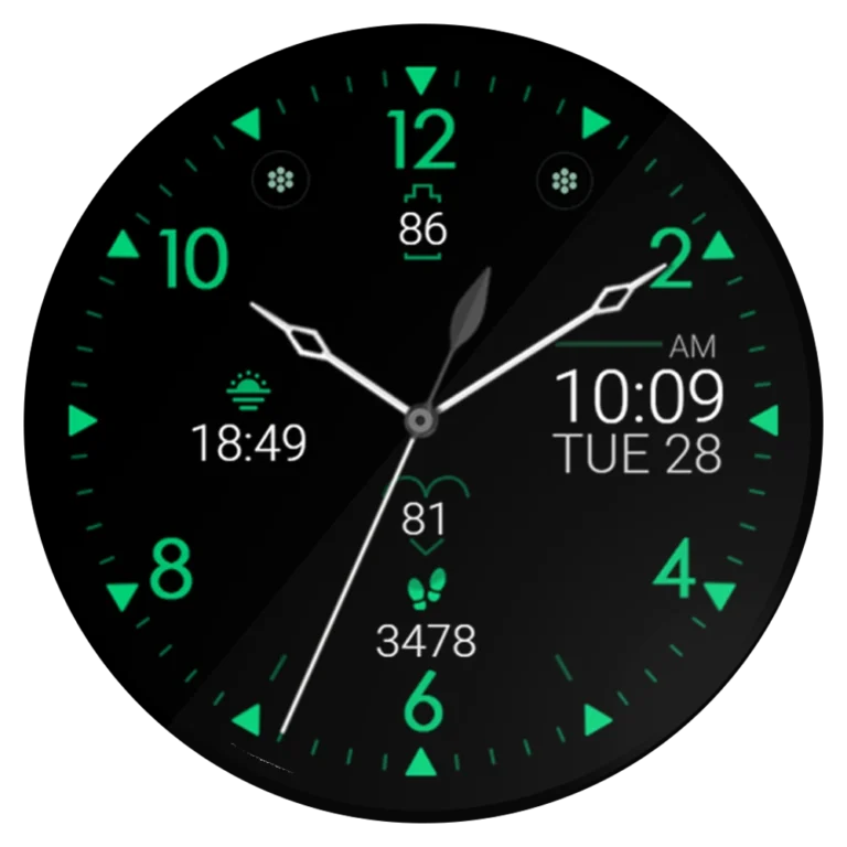 minimal watch face wear os samsung google watch