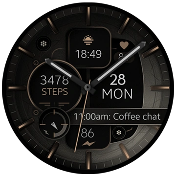 Dream 132 watch face modern wear os