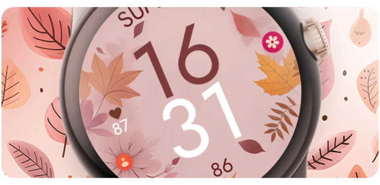 watch face wear os google pixel watch autumn