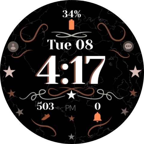wester design watch face
