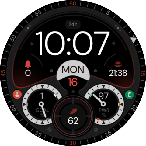 digital watch face