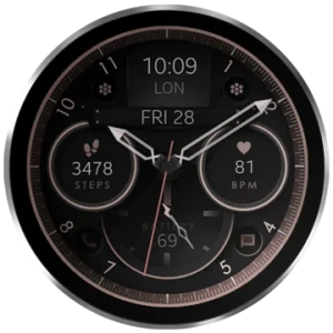 watch face analog modern wear os dream 121