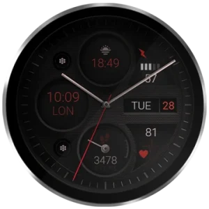 watch face analog wear os dream 124