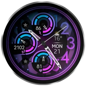 watch face digital modern wear os dream 117