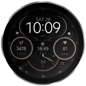 watch face digital modern wear os dream 123