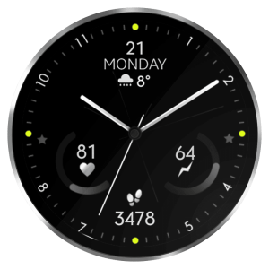 watch face wear os best modern digital analog samsung google minimal black v17